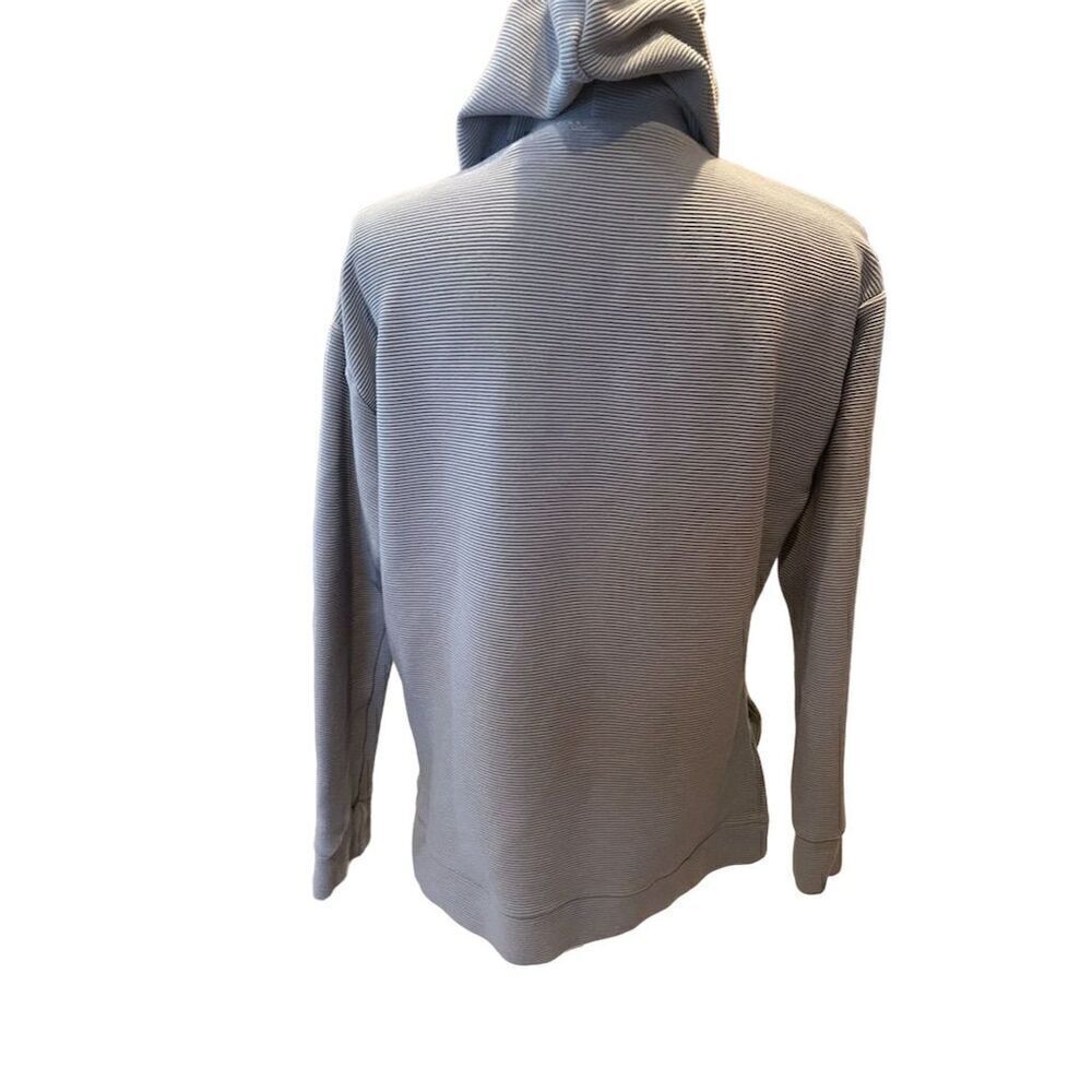 Peloton Women's Gray Ribbed Side Zip Hoodie Size S Long Sleeve - Picture 8 of 13